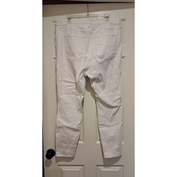 Good American Good Legs Skinny Jeans GLCOWB046T Stretch White Women’s 18 - Picture 2 of 15